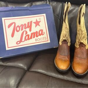 Tony Lama Two-Tone Western Boots
